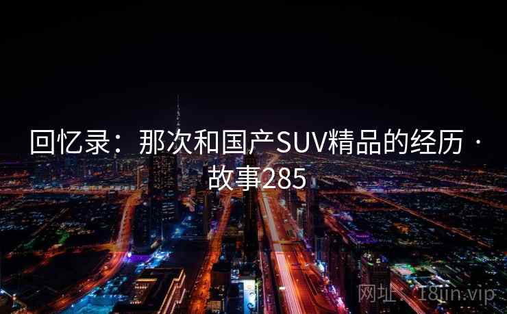回忆录:那次和国产SUV精品的经历 · 故事285