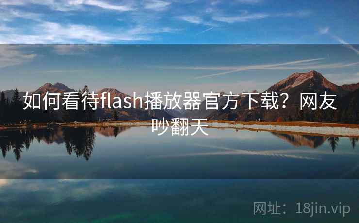 如何看待flash播放器官方下载？网友吵翻天
