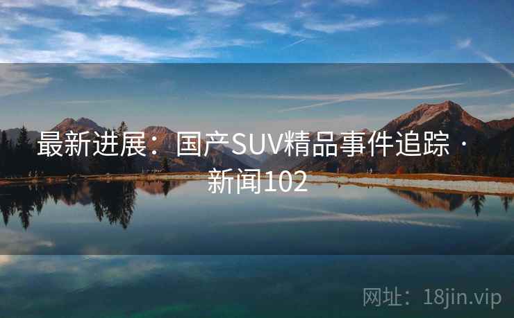 最新进展：国产SUV精品事件追踪 · 新闻102